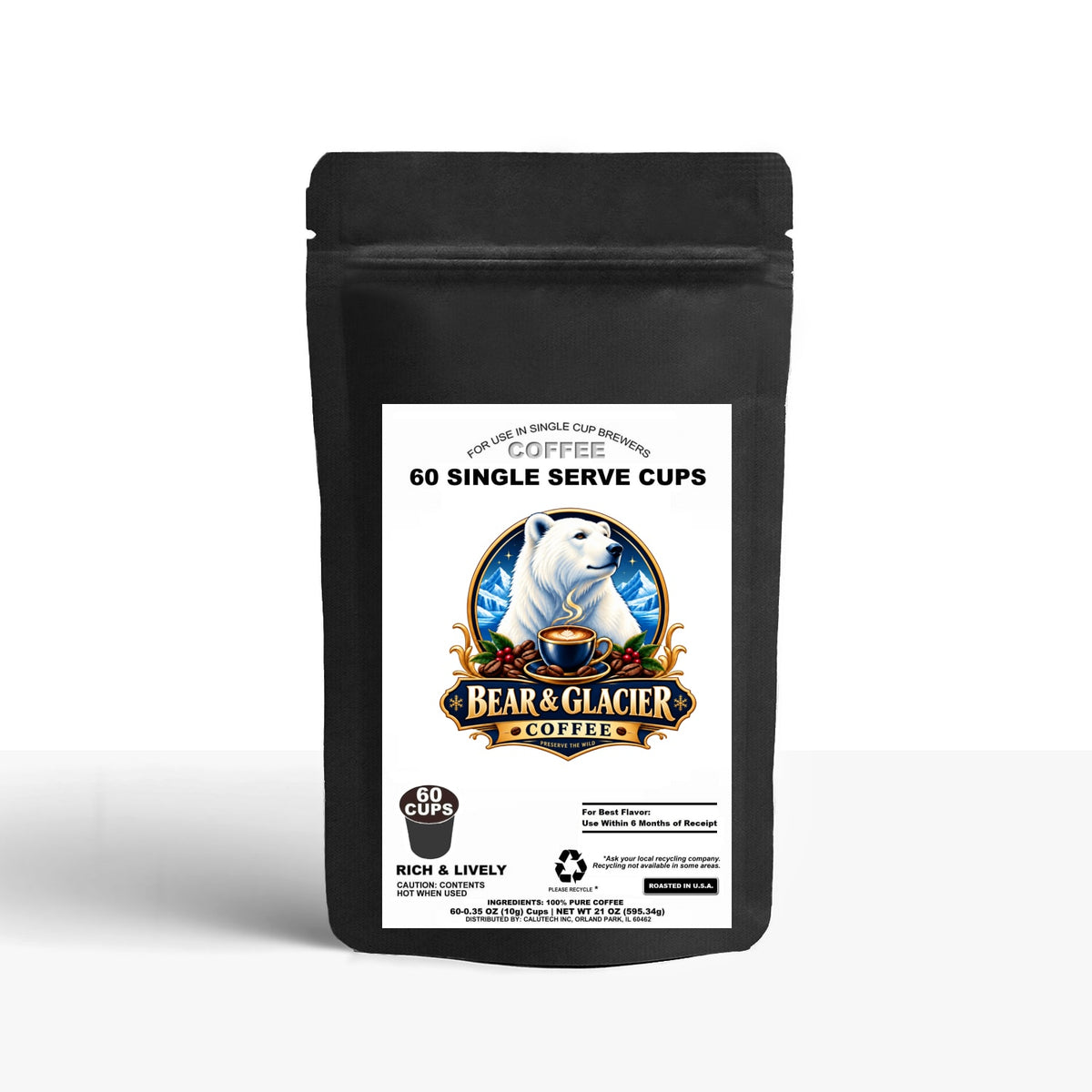 60 Pack Single Serve Coffee Capsules